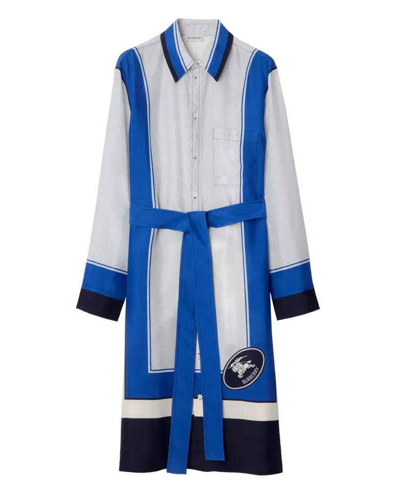 Burberry Hemdkleid aus Seide - Weiß Weiß