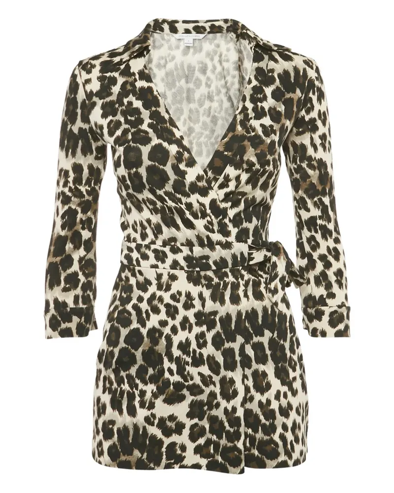 Diane von Furstenberg Playsuit mit Leoparden-Print - Nude Nude