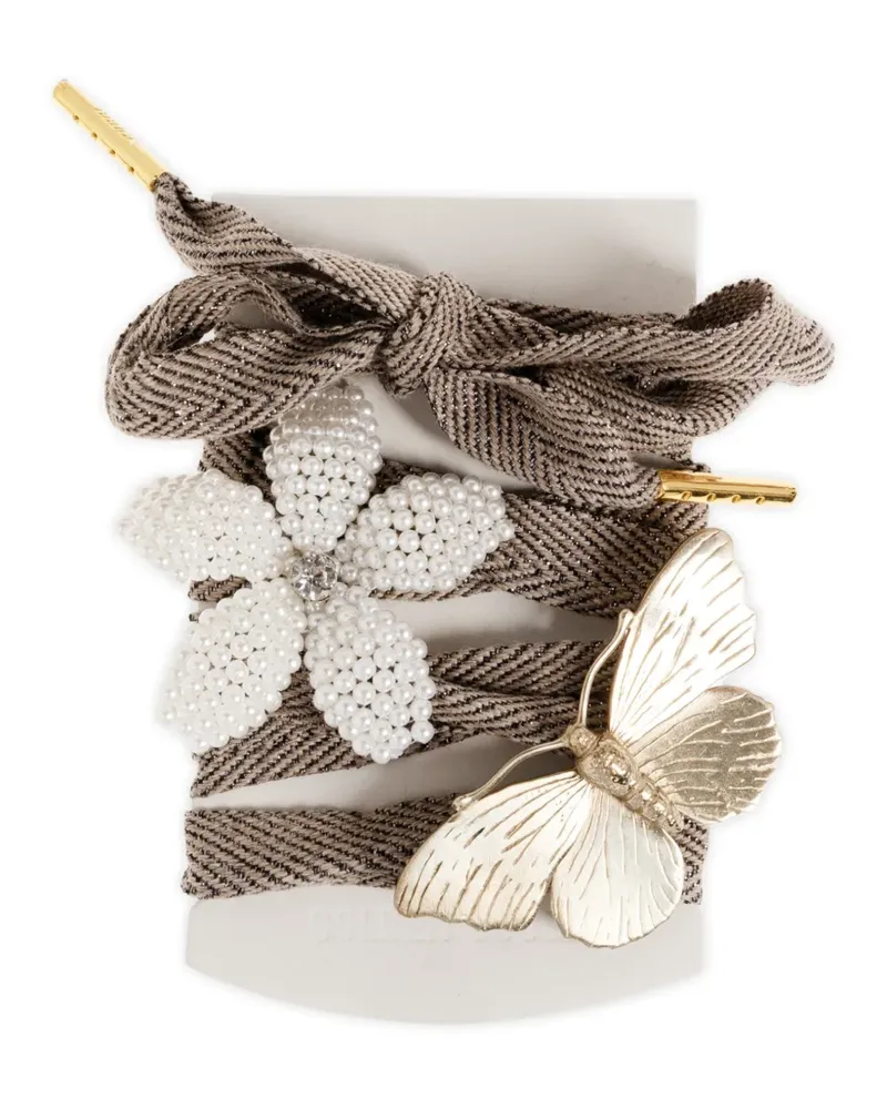 Golden Goose Schnürsenkel mit Fischgräten - Braun Braun