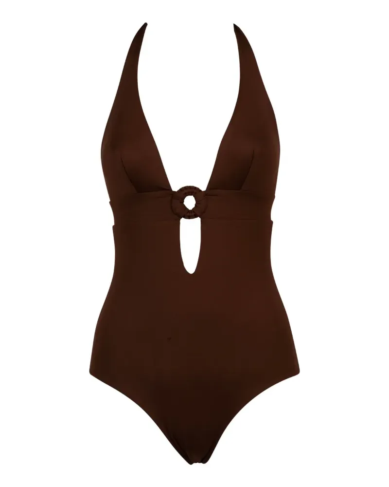 FISICO-Cristina Ferrari ring swimsuit - Braun Braun