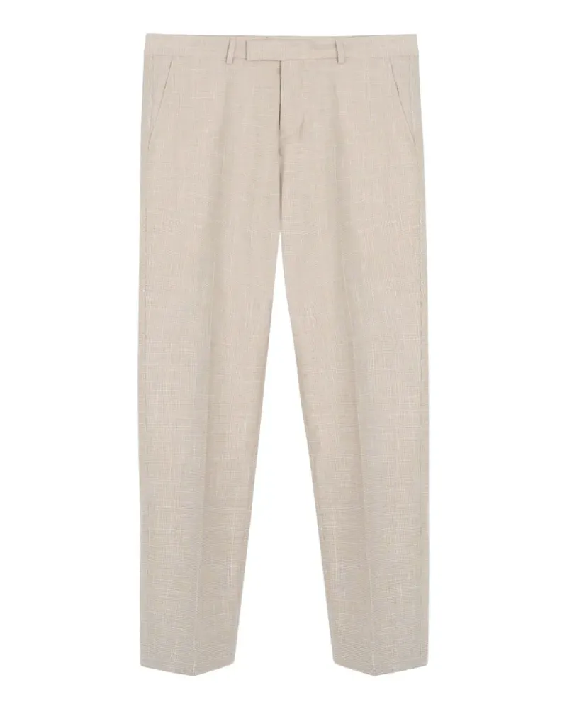 HUGO BOSS H-Lenon-263 Karohose mit Bügelfalten - Nude Nude