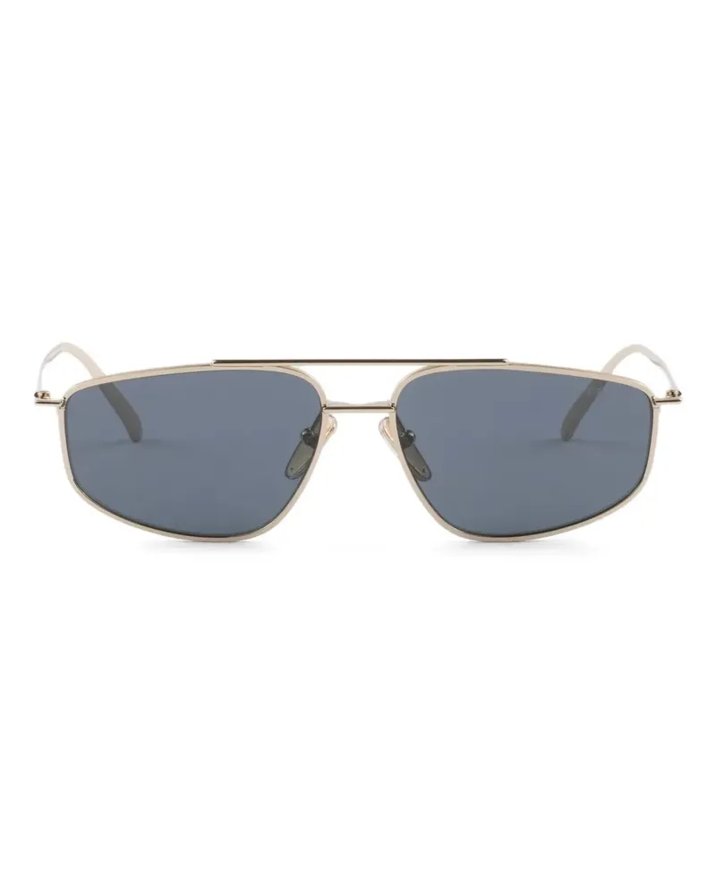 Prada Geometrische Sonnenbrille mit Metallgestell - Gold Gold