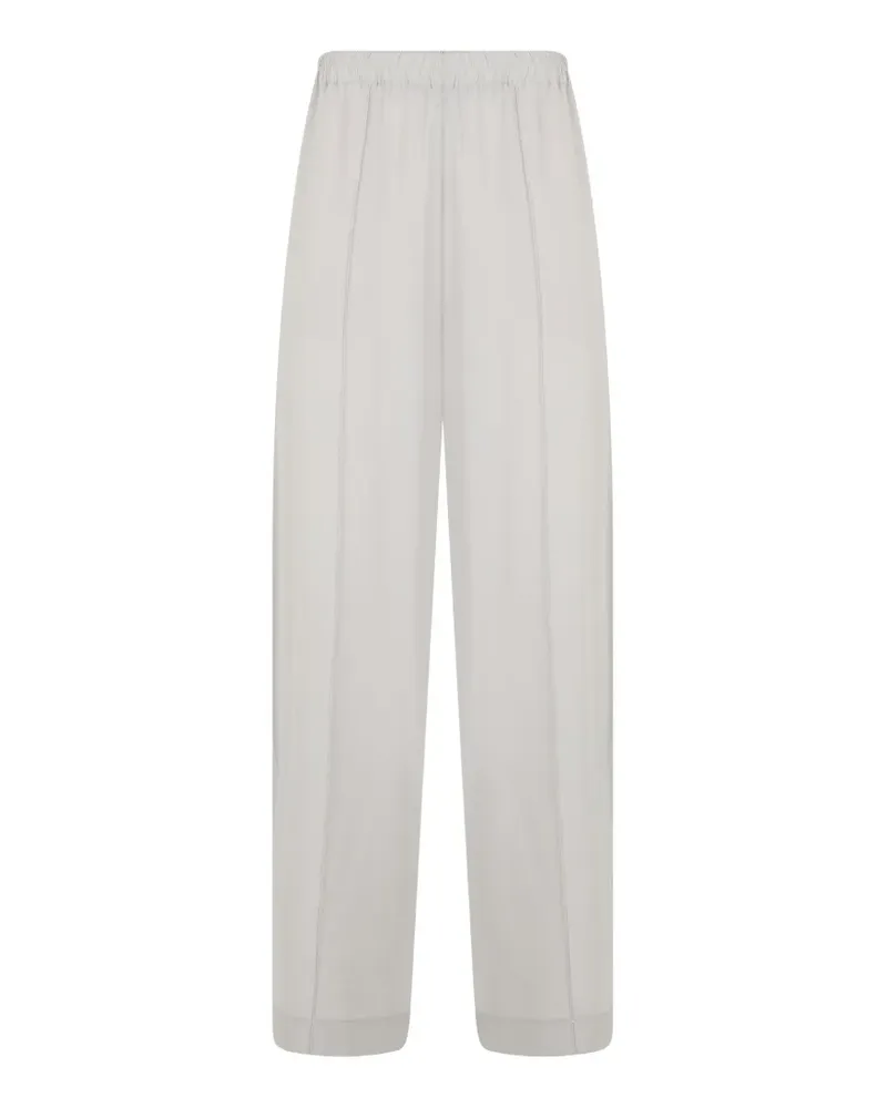Fabiana Filippi elasticated wide-leg trousers - Grau Grau