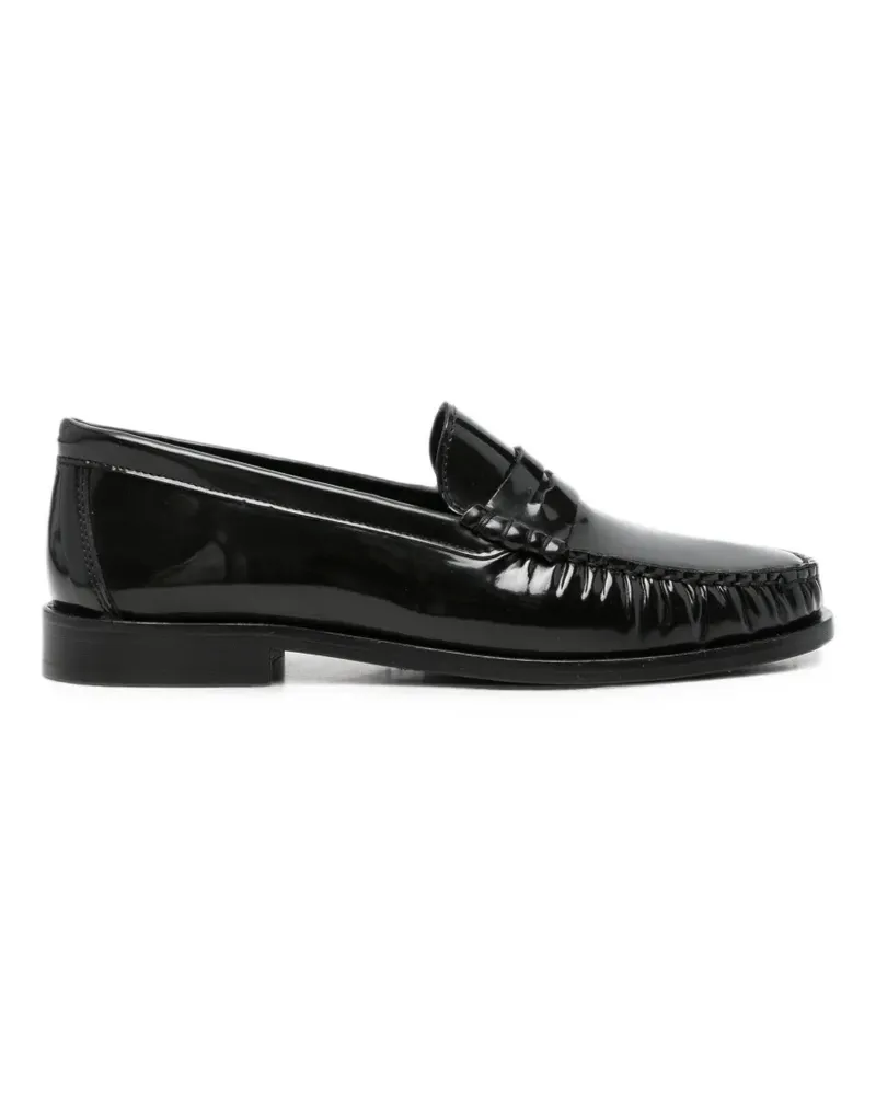 aeyde Loafer aus Lackleder - Schwarz Schwarz