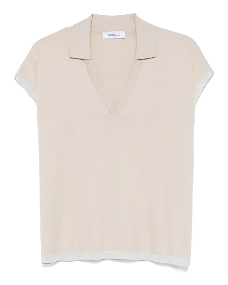 Gran Sasso Fein gestricktes Top - Nude Nude