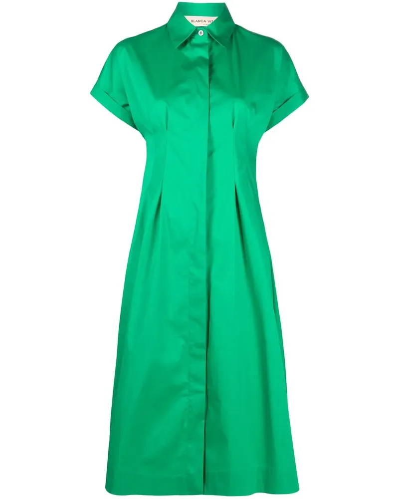 Blanca Artemisia Hemdkleid - Grün Grün