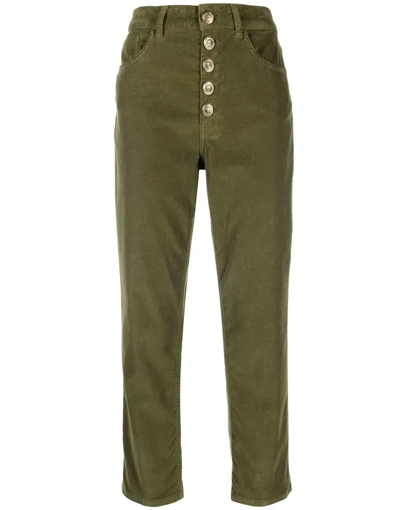 Dondup Straight-Leg-Hose mit Knöpfen - Grün Grün