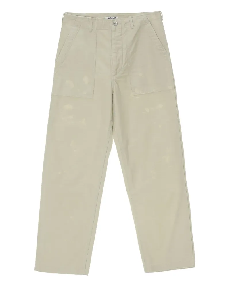AURALEE Ausgeblichene Baggy-Hose - Nude Nude