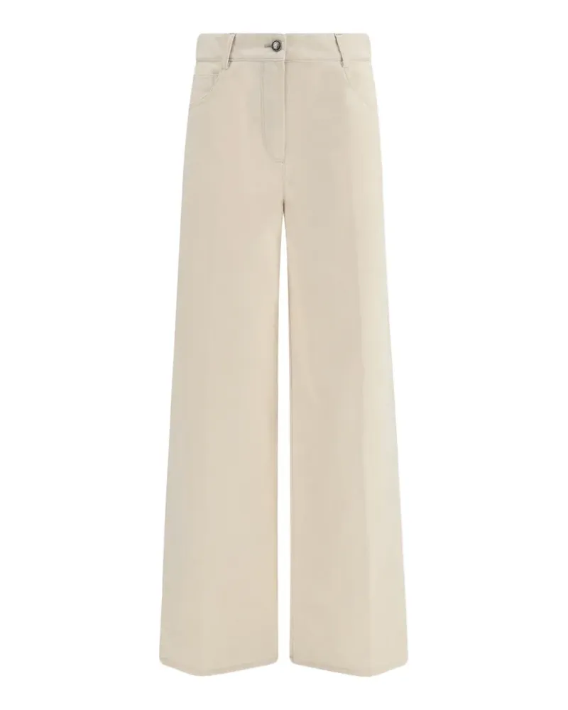 forte_forte Jeans mit weitem Bein - Nude Nude