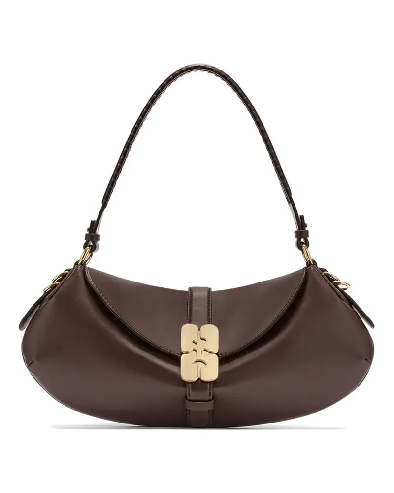 Ganni B-Kat shoulder bag - Braun Braun