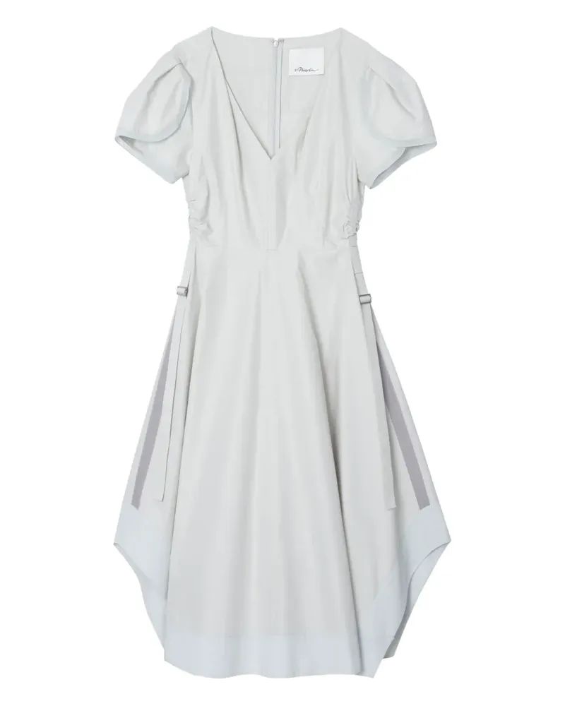 3.1 phillip lim Asymmetrisches Kleid mit Puffärmeln - Nude Nude