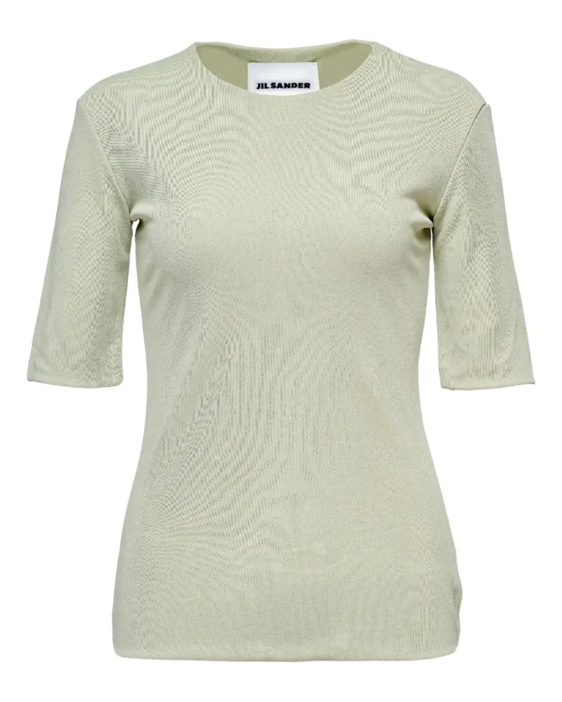 Jil Sander T-Shirt mit Rundhalsausschnitt - Grün Grün