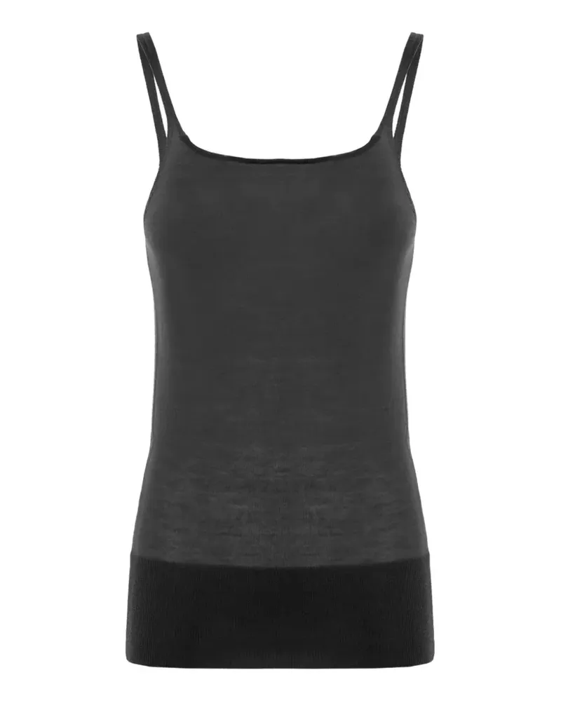 Malo ribbed-trim cashmere tank top - Braun Braun