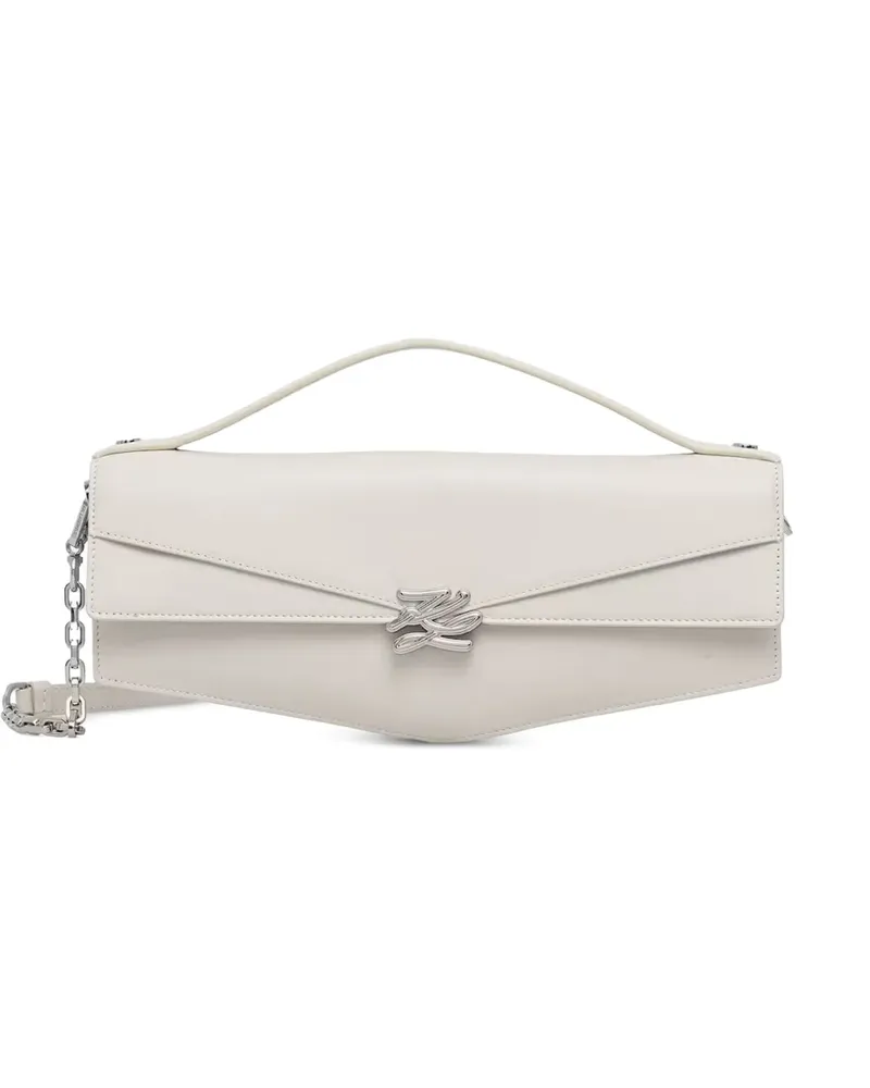 Karl Lagerfeld logo-plaque tote bag - Nude Nude