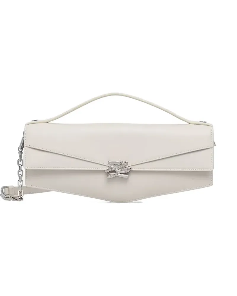 Karl Lagerfeld logo-plaque tote bag - Nude Nude