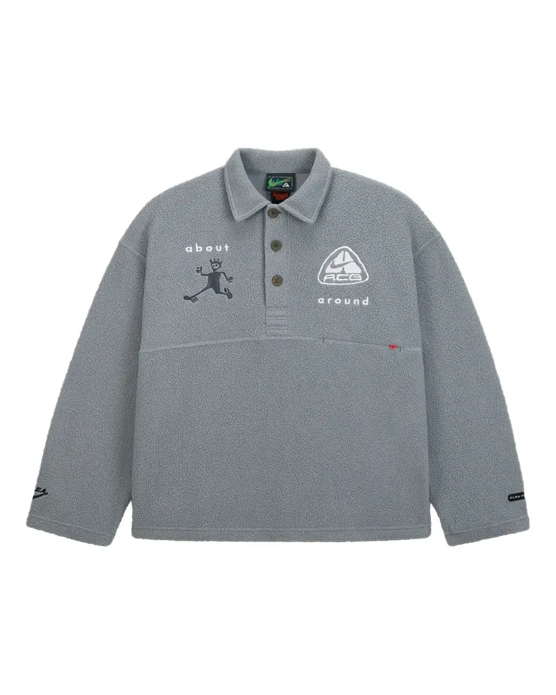 Nike ACG x Cactus Plant Flea Market long-sleeve polo shirt - Grau Grau