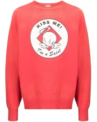 SAINT MXXXXXX Sweatshirt mit grafischem Print Rot