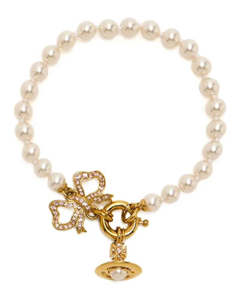 Vivienne Westwood Sheryl Armband mit Perlen - Gold Gold