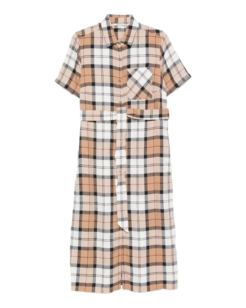 Barbour Fern belted check midi dress - Braun Braun