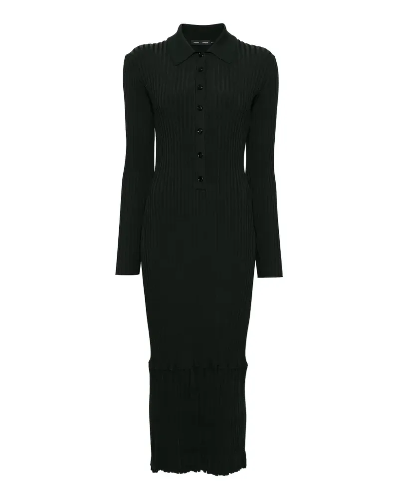 Proenza Schouler sunburst ribbed midi dress - Grün Grün