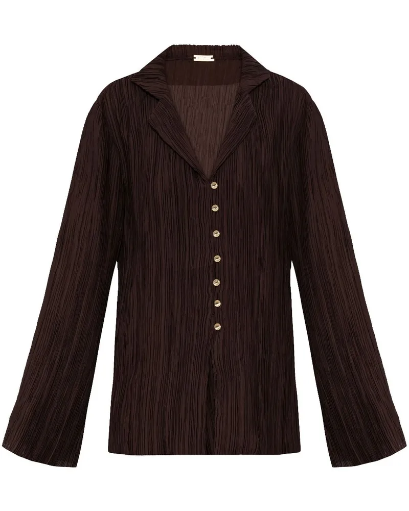 Cult Gaia Bluse mit texturiertem Finish - Braun Braun