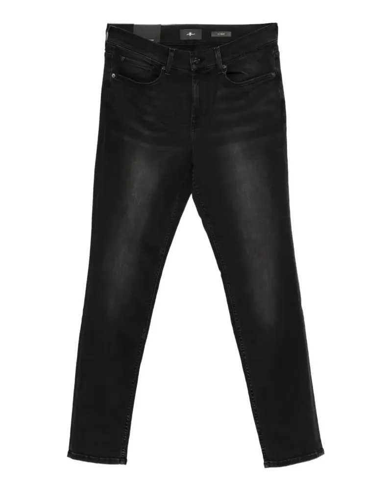 7 for all mankind Slimmy faded-effect jeans - Schwarz Schwarz
