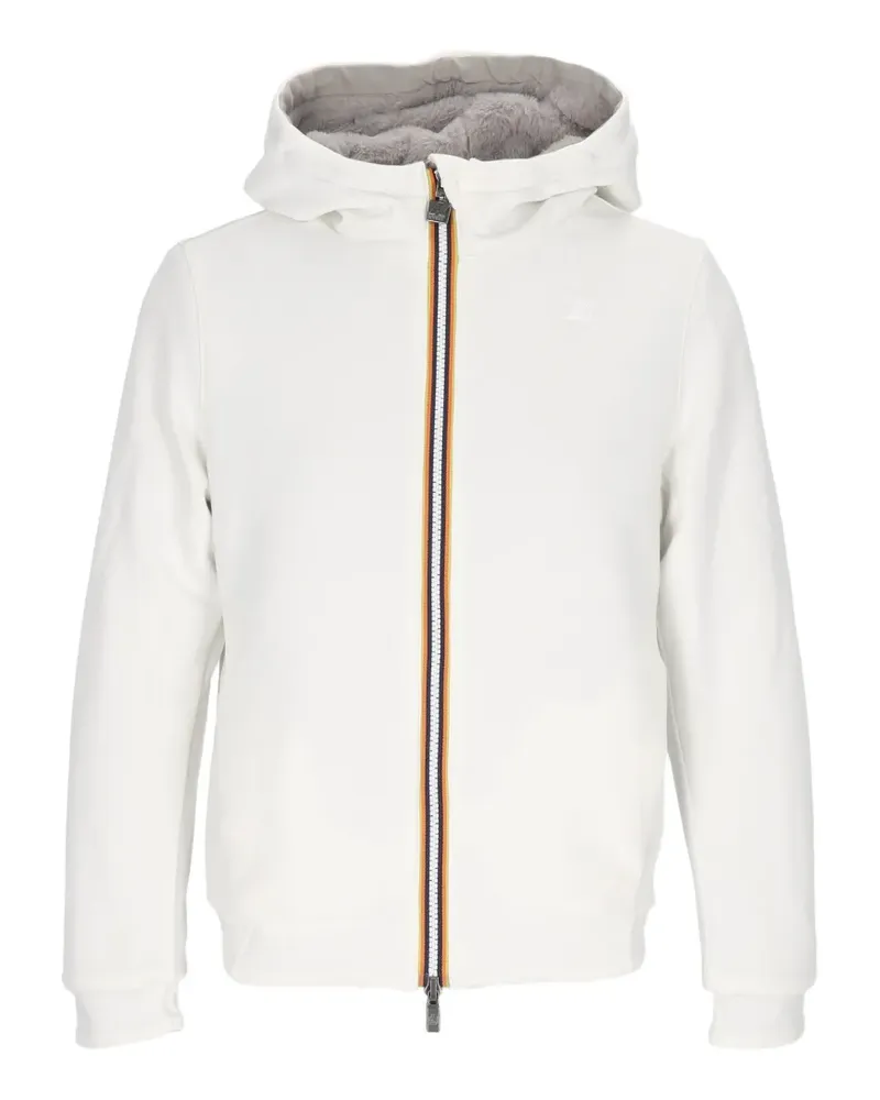 K-Way Wendbare Deva Light Jacke aus Faux Fur - Weiß Weiß