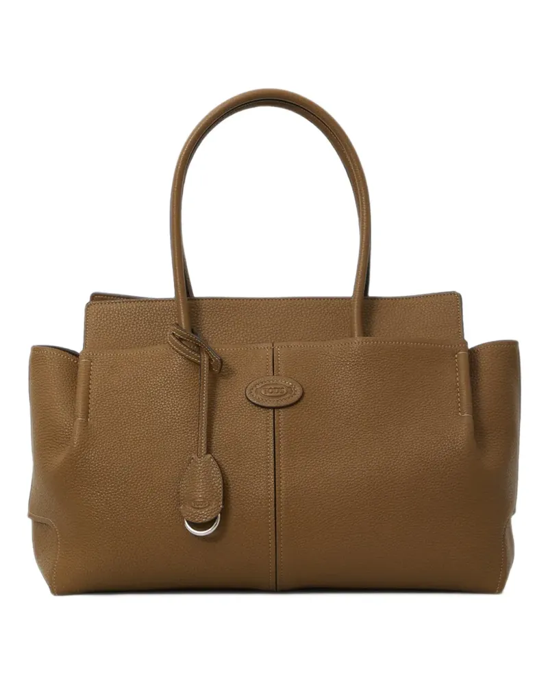 TOD'S Tote Bag aus gehämmertem Leder - Braun Braun