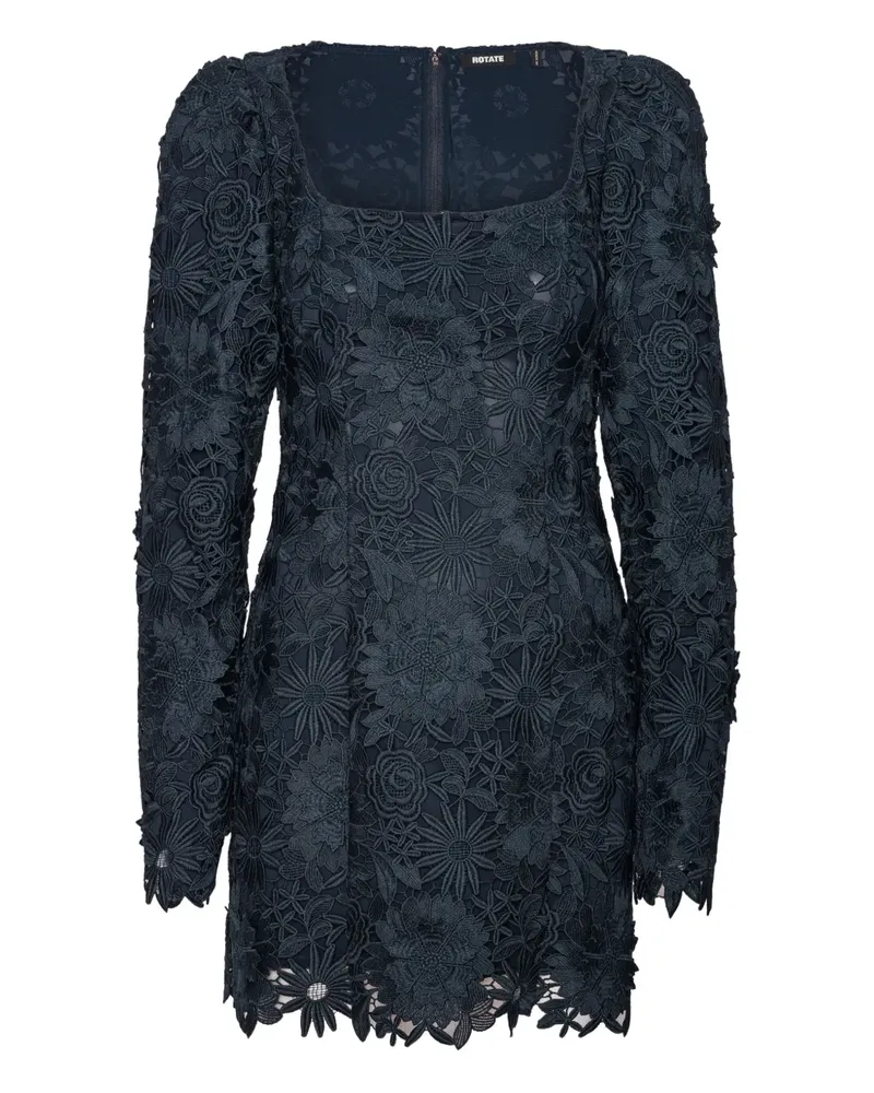 ROTATE Birger Christensen Minikleid mit Spitze - Blau Blau