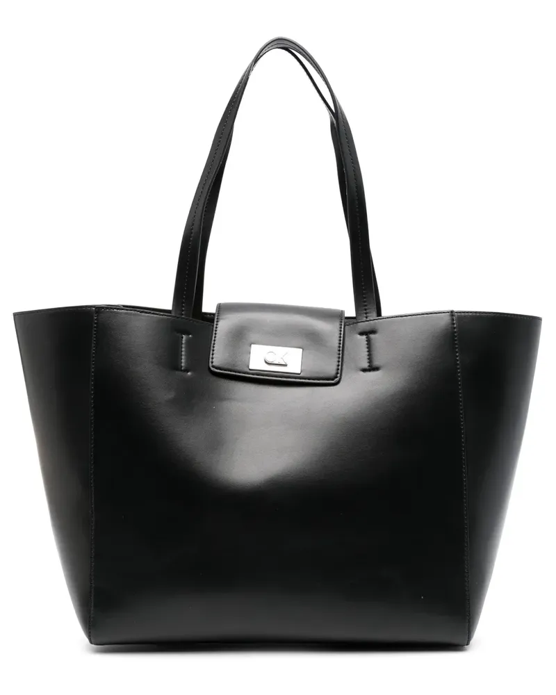 Calvin Klein Handtasche aus Faux-Leder - Schwarz Schwarz