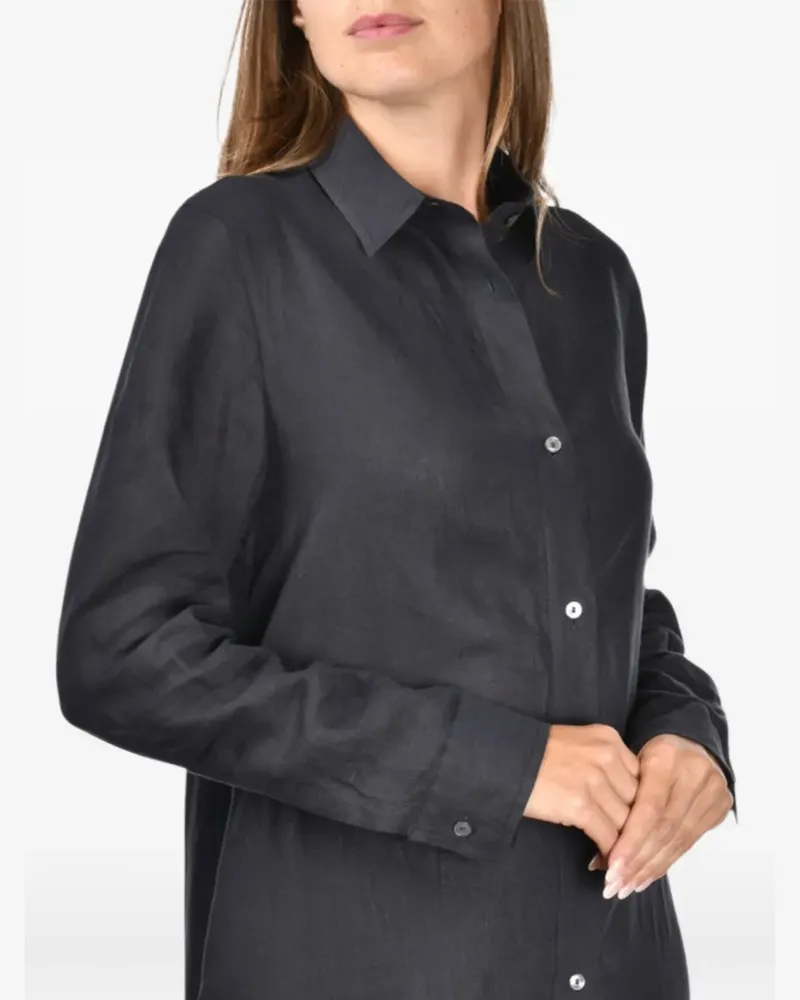 Gran Sasso long-sleeve shirt dress - Grau Grau