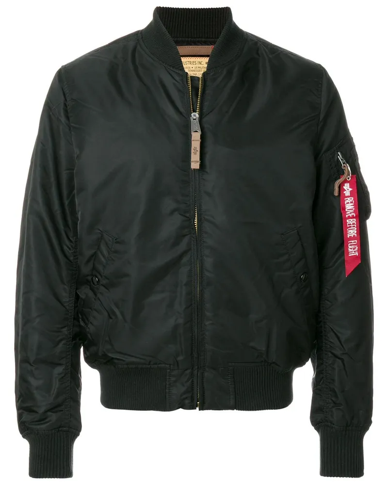Alpha Industries Klassische Bomberjacke - Schwarz Schwarz