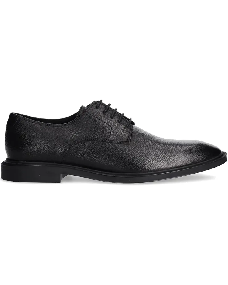 HUGO BOSS Derby-Schuhe aus Leder - Schwarz Schwarz
