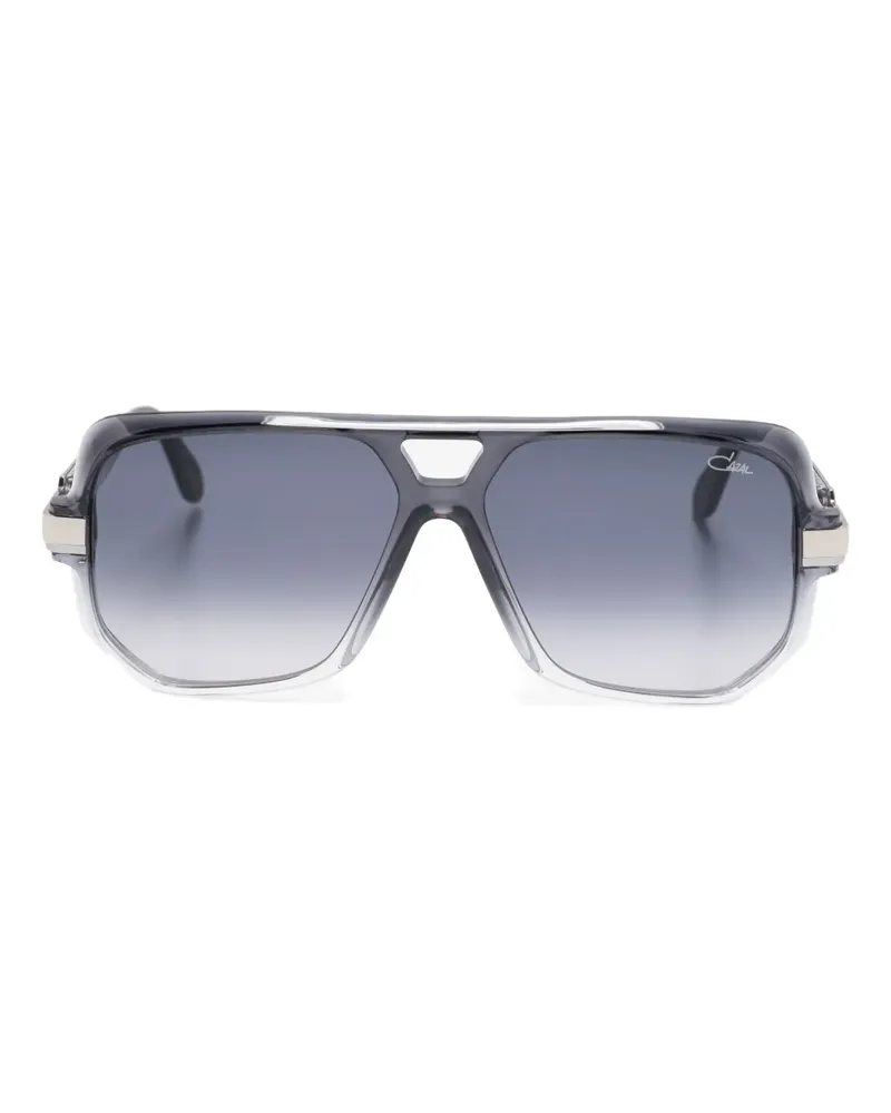 CAZAL Sonnenbrille mit geometrischem Gestell - Grau Grau