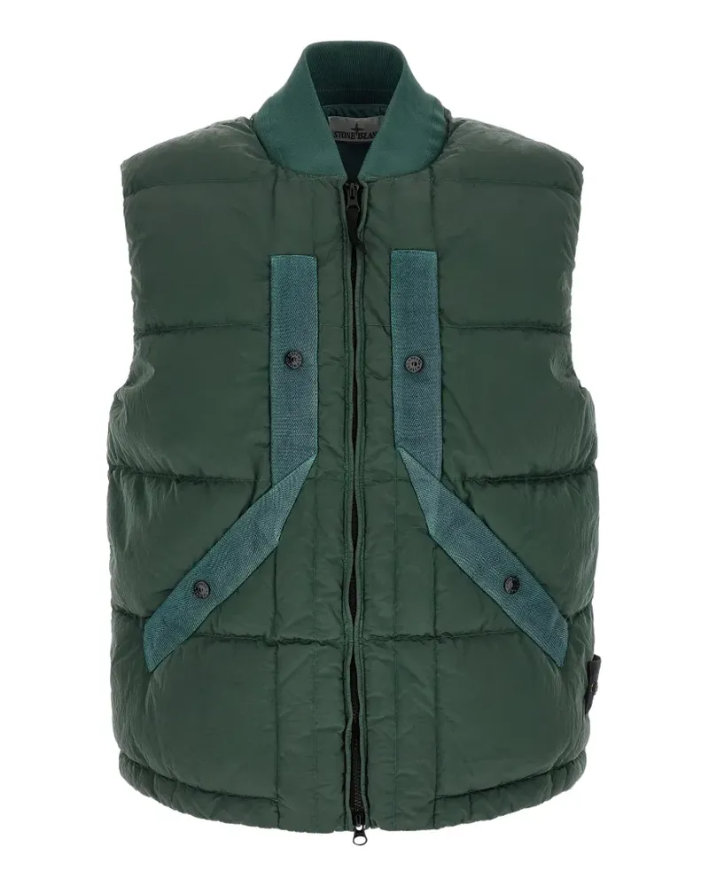 Stone Island Wattierte Nylon Metal Weste - Grün Grün