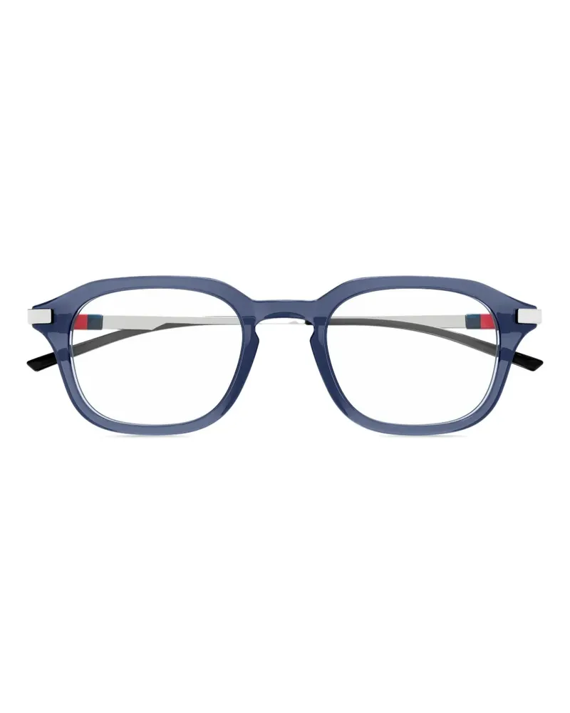 Gucci Brille mit Web-Detail - Blau Blau
