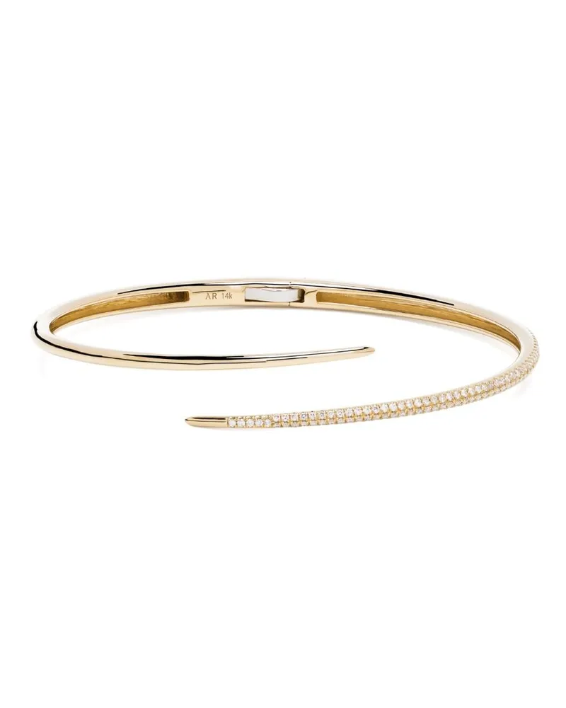 Adina Reyter 14kt Thorn Gelbgoldarmspange mit Diamant Gold