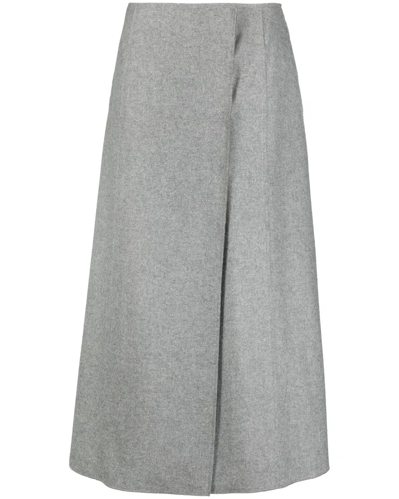 Alberta Ferretti Midirock in A-Linie - Grau Grau