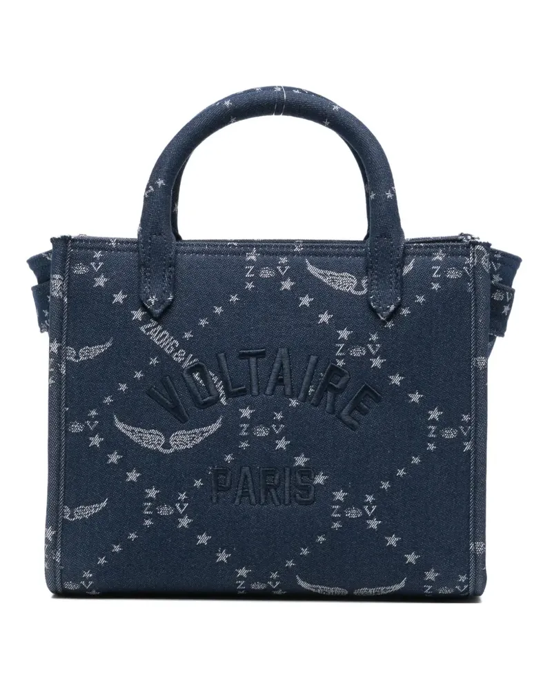 Zadig & Voltaire XS Angel star-print denim tote bag - Blau Blau