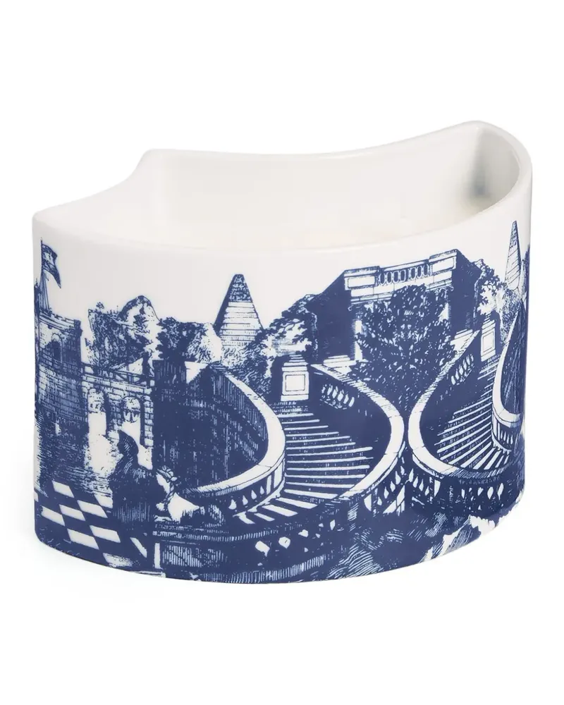 Fornasetti Nel Mentre Giardino Settecentesco "Giardino Segreto" Kerze (530g) - Blau Blau