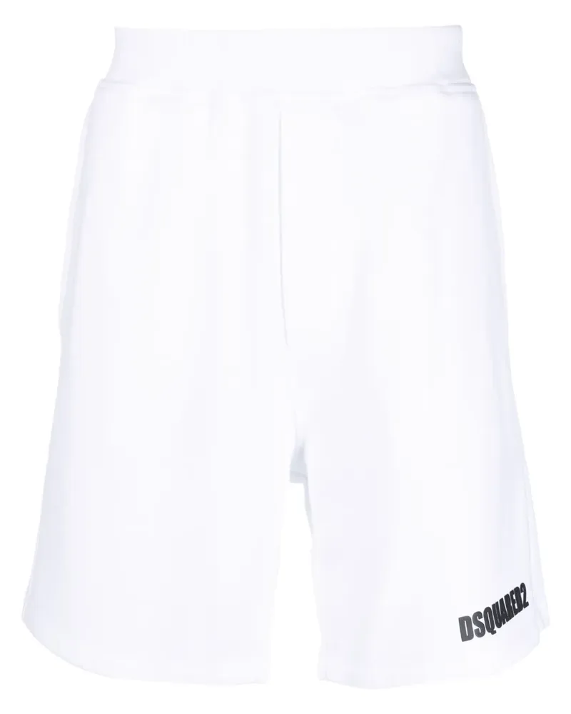 Dsquared2 Bermudas mit Logo-Prägung - Weiß Weiß