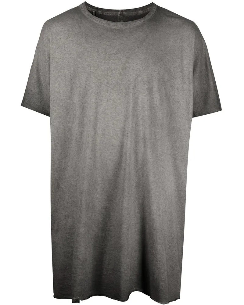 Boris Bidjan Saberi T-Shirt mit Nahtdetail Grau