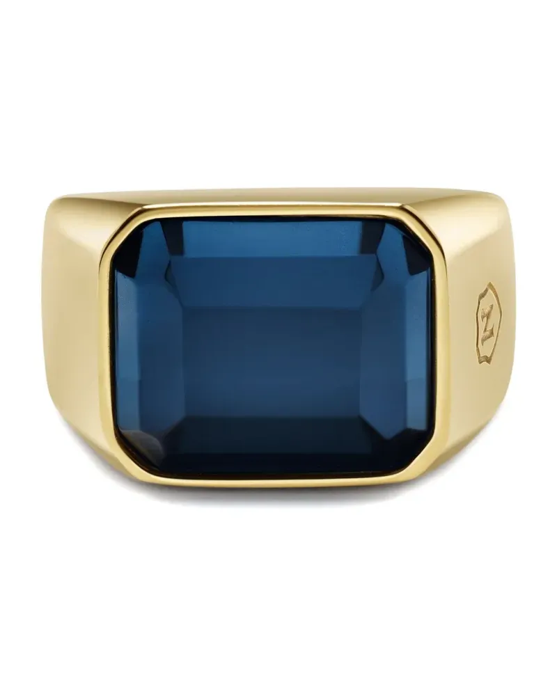 Nialaya zircon signet ring - Gold Gold
