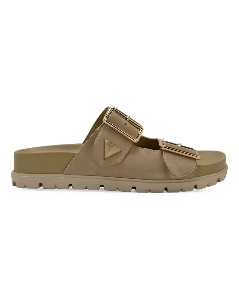 Guess buckle-fastening suede sandals - Nude Nude