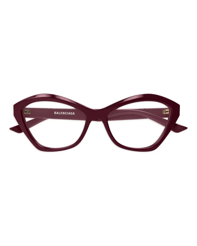 Balenciaga Geometrische Brille - Rot Rot