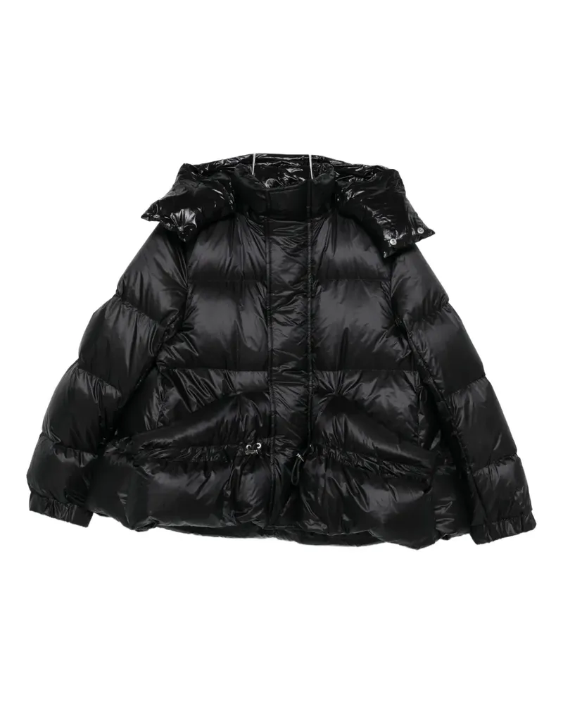 Sacai hooded quilted jacket - Schwarz Schwarz