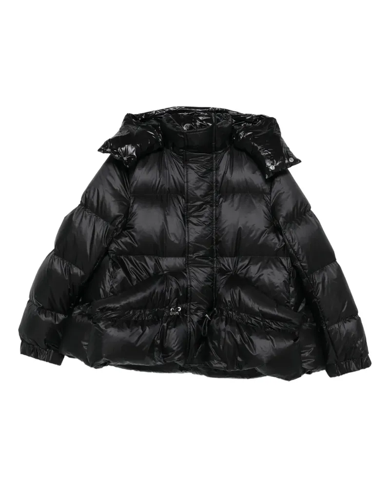 Sacai hooded quilted jacket - Schwarz Schwarz