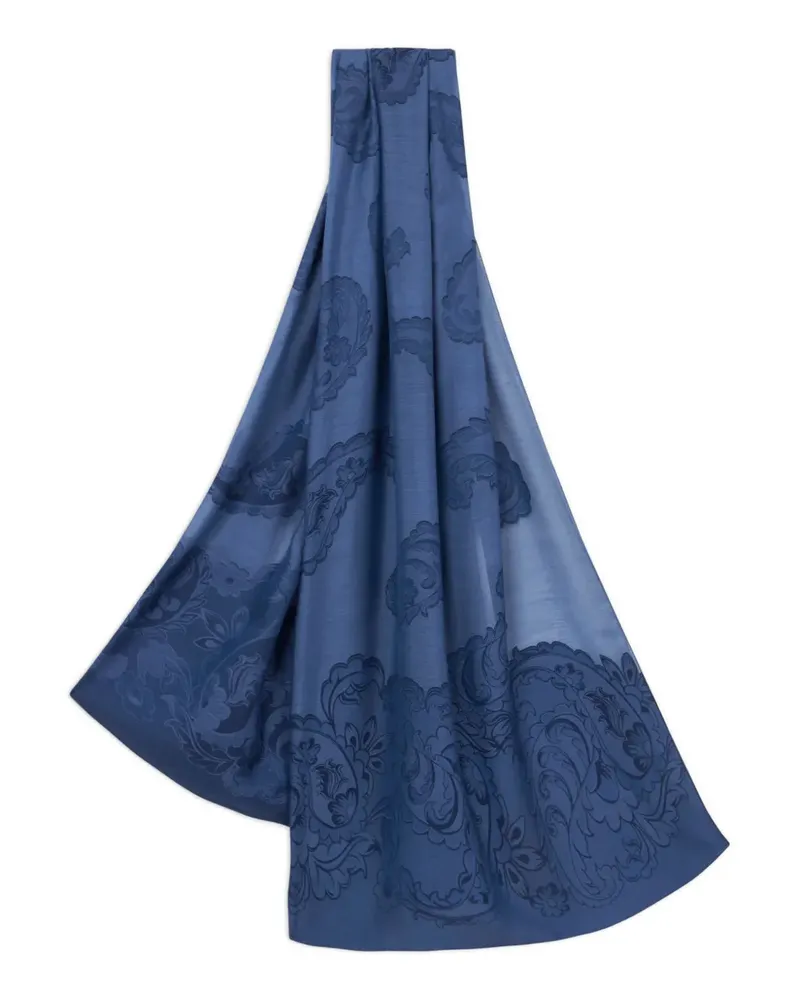 Etro Jacquard-Schal mit Paisleymuster - Blau Blau