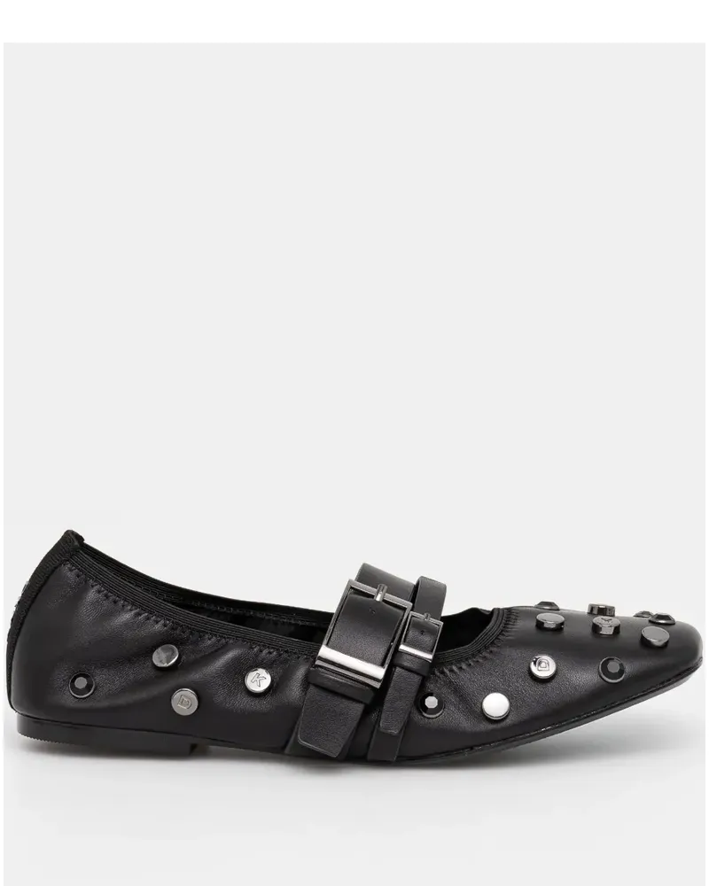 DKNY Ballerinas mit Kristallen - Schwarz Schwarz