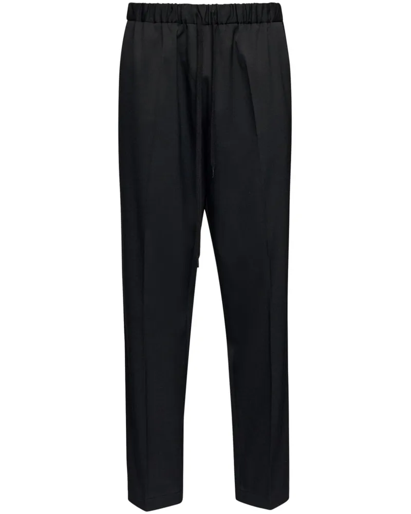 Maison Margiela Cropped-Hose mit Kordelzug - Schwarz Schwarz